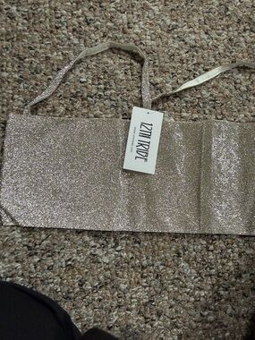12th Tribe Champagne Metallic Tube Top